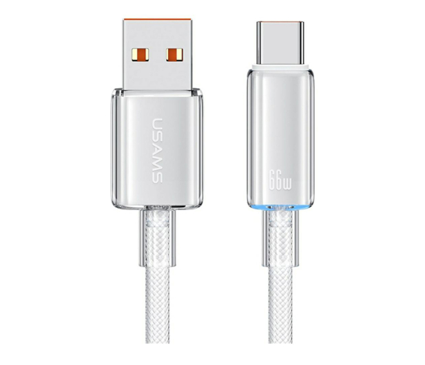 USAMS Kabel US-SJ658 6A USB-A do USB-C 1,2m biały - 1569096 - zdjęcie